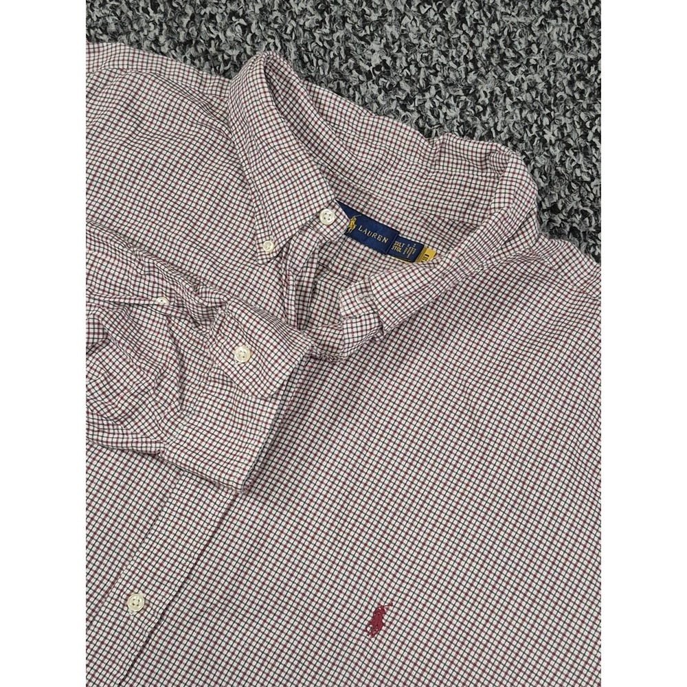 Ralph Lauren Polo Mens 3XLT Long Sleeve Button Down Plaid Shirt
